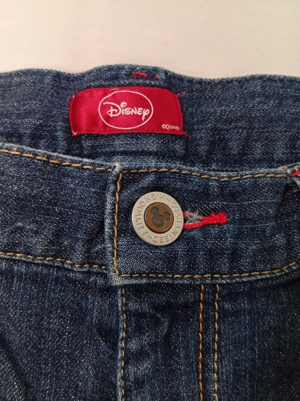 Disney Kids Mickey Mouse Blue Jeans Size 8